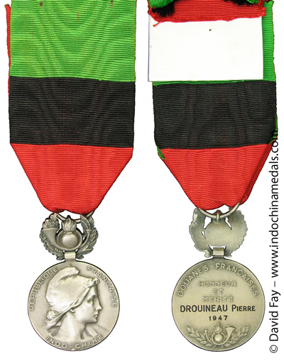 Indochina Customs Medal