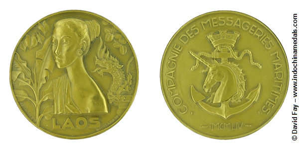 Laos Maritimes Table Medal